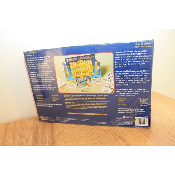 Sealed Wheel Of Fortune Board Game The Simpsons Edition 2005 Pressman - Picture 6 of 6